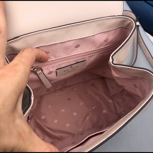 Kate Spade Adel Medium Flap Backpack in Warmbeige